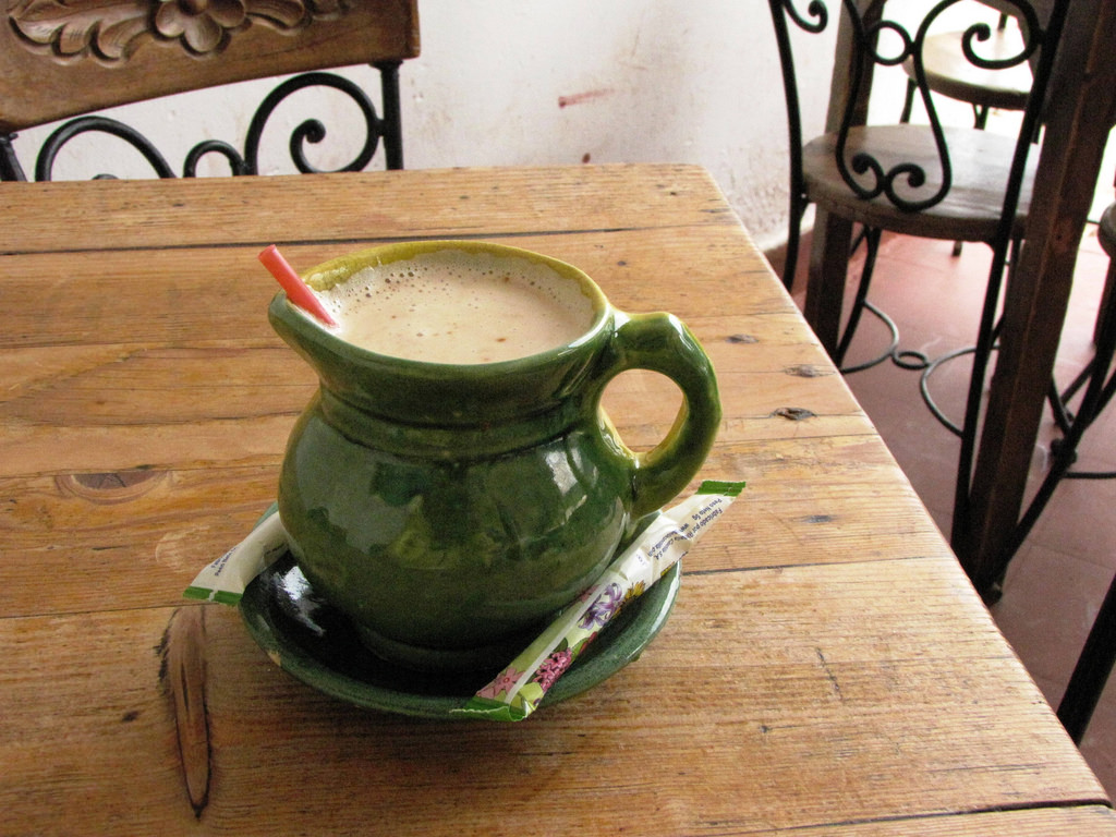 cafe con leche food in cuba