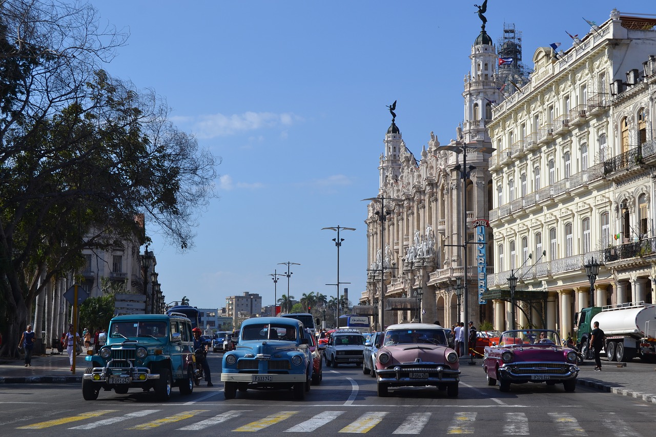 cars on streets in cuba